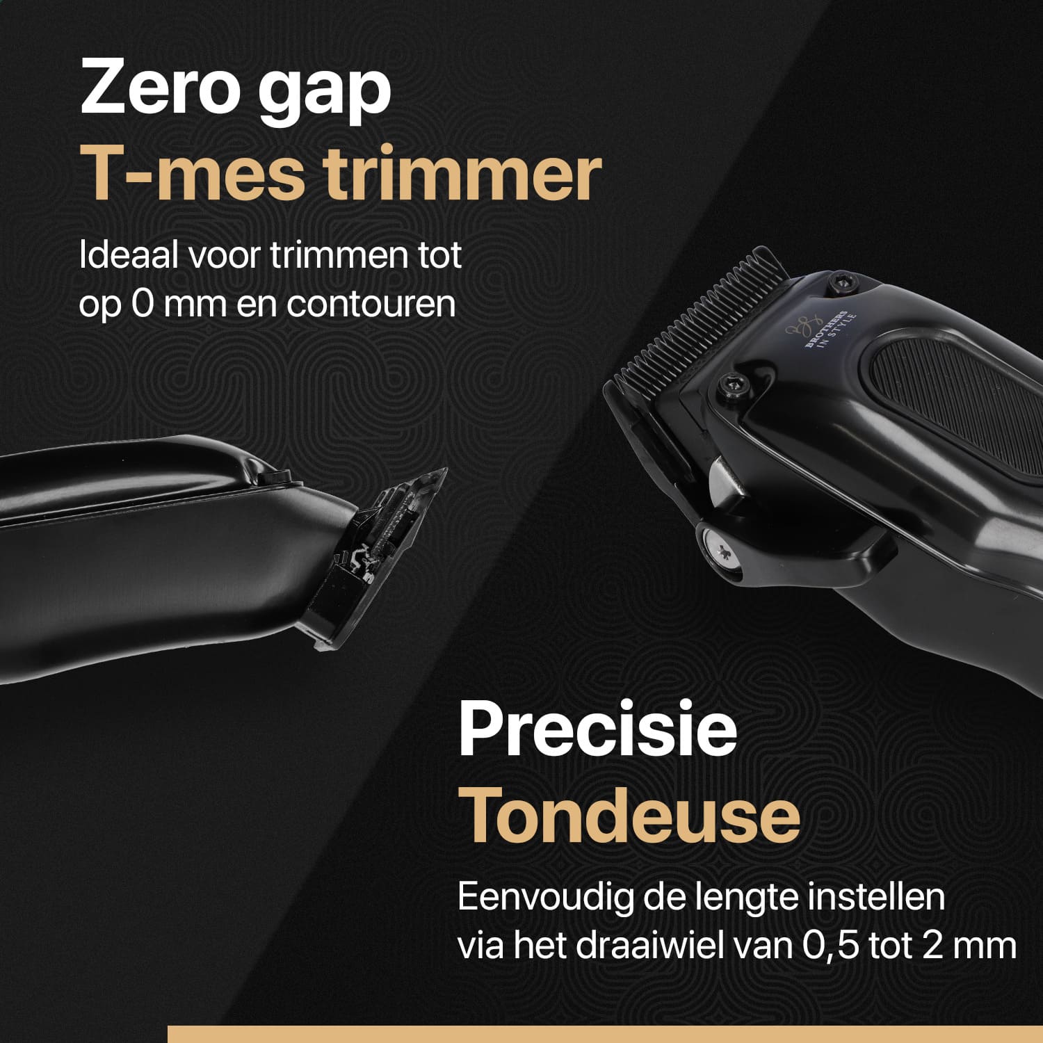 Dubbel gecoate messen van de tondeuse baardtrimmer set