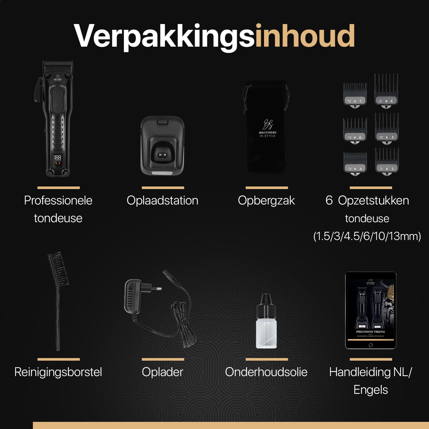 Verpakking van de tondeuse voor thuisgebruik