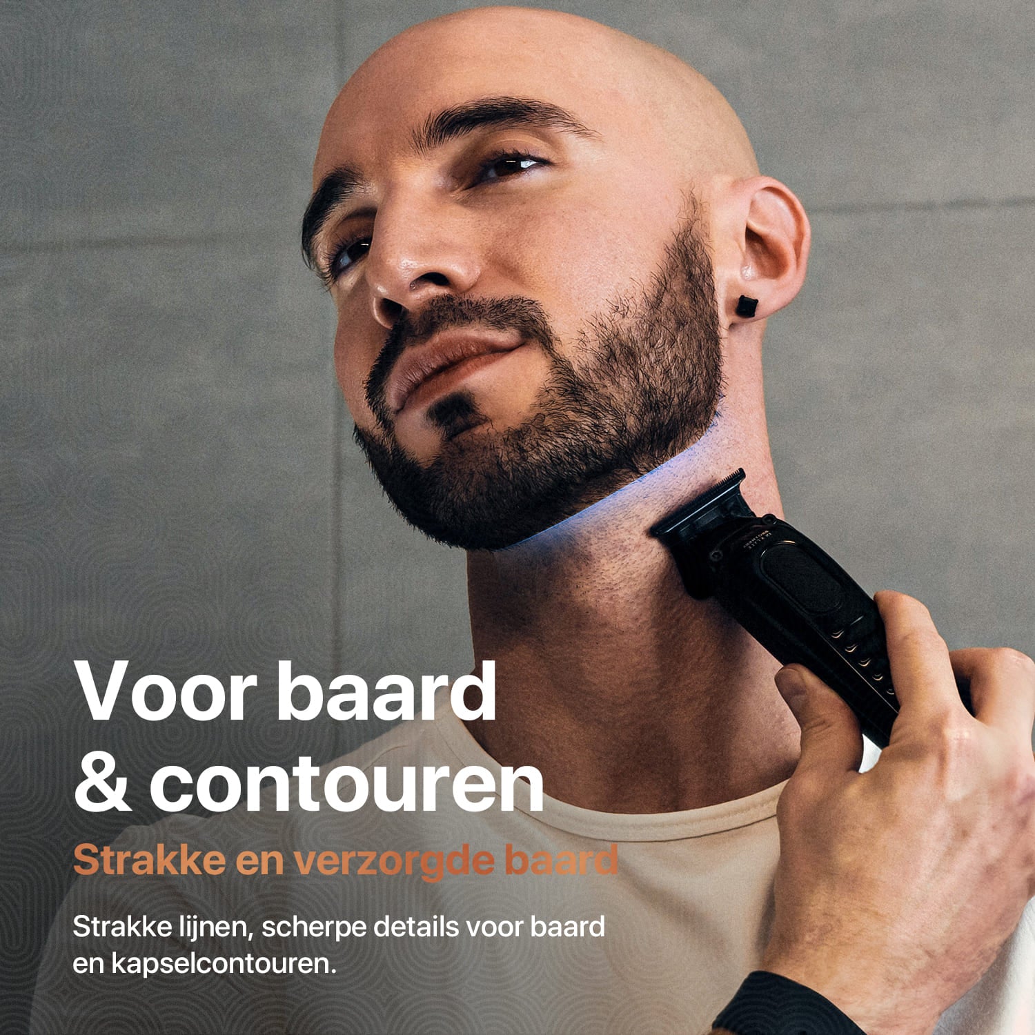 Draadloze baardtrimmer thuisgebruik