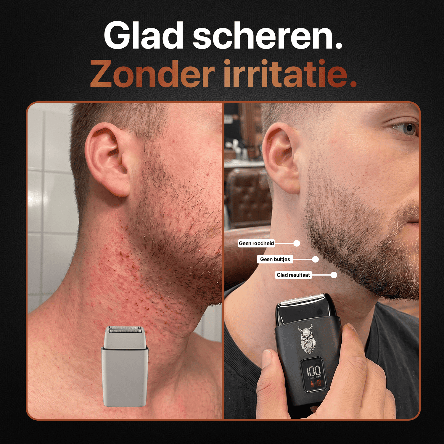 Triple Blade Foil Shaver delivers a smooth result without redness
