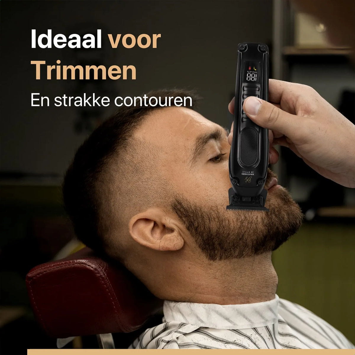 Viking Precision baardtrimmer voor het strak trimmen van baardcontouren.