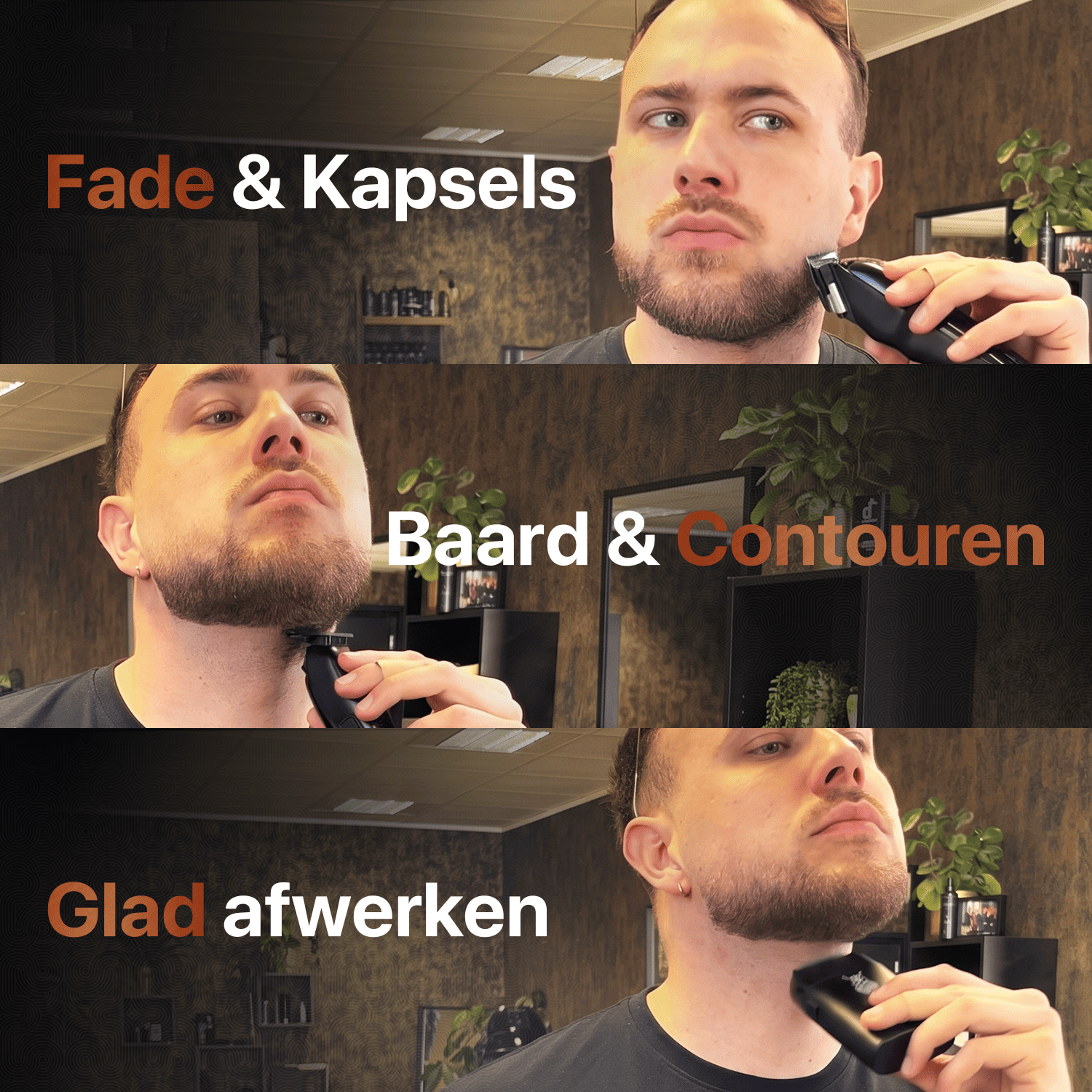 Baardtrimmer en foil shaver voor strakke contouren en glad afwerken