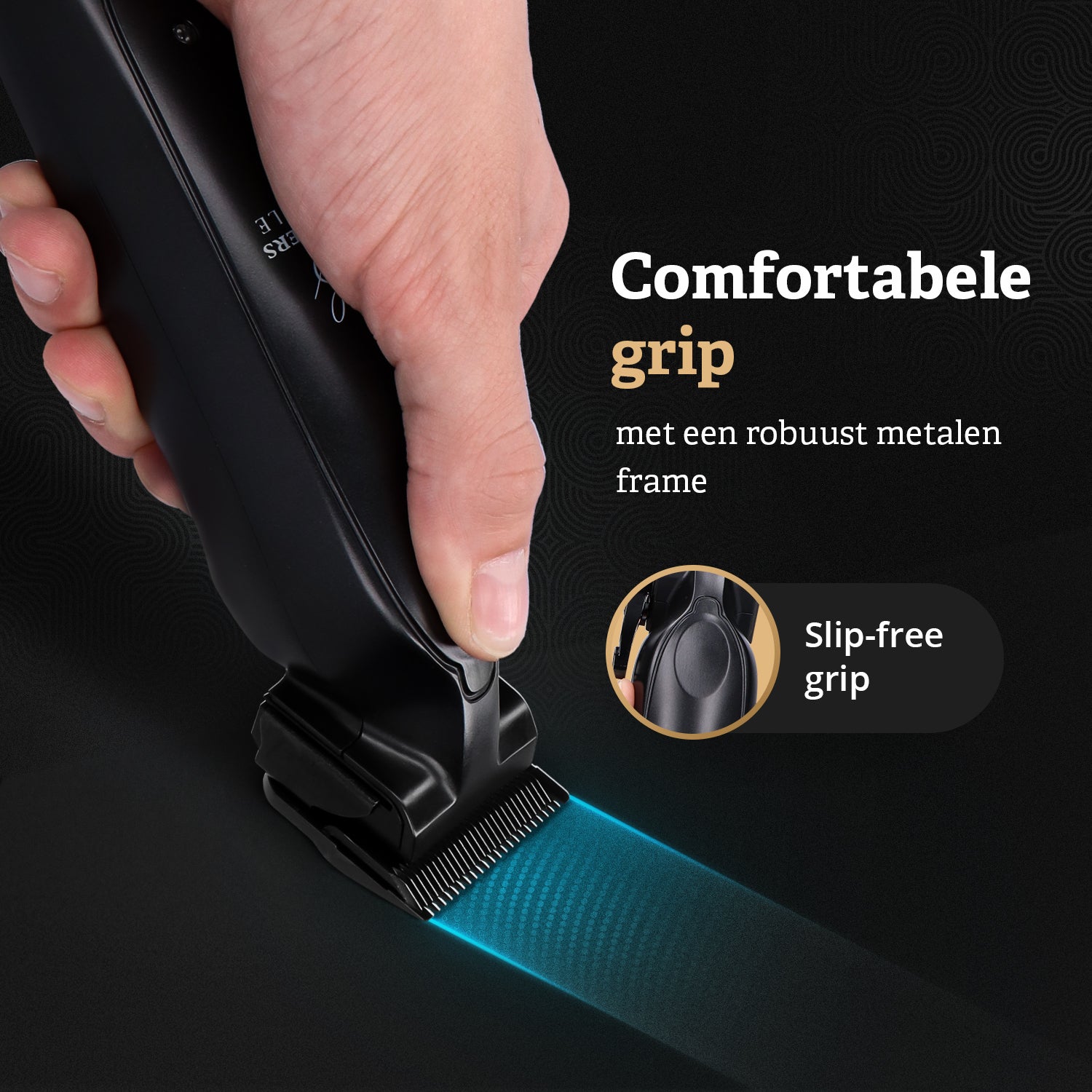 Ergonomische grip en duurzaam metalen lichaam