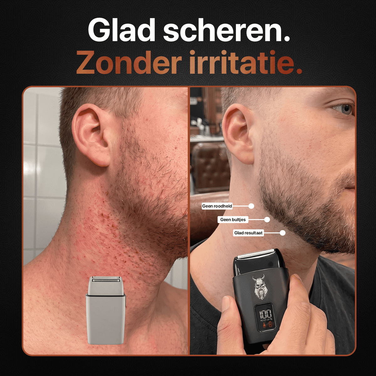 Triple Blade Foil Shaver delivers a smooth result without redness