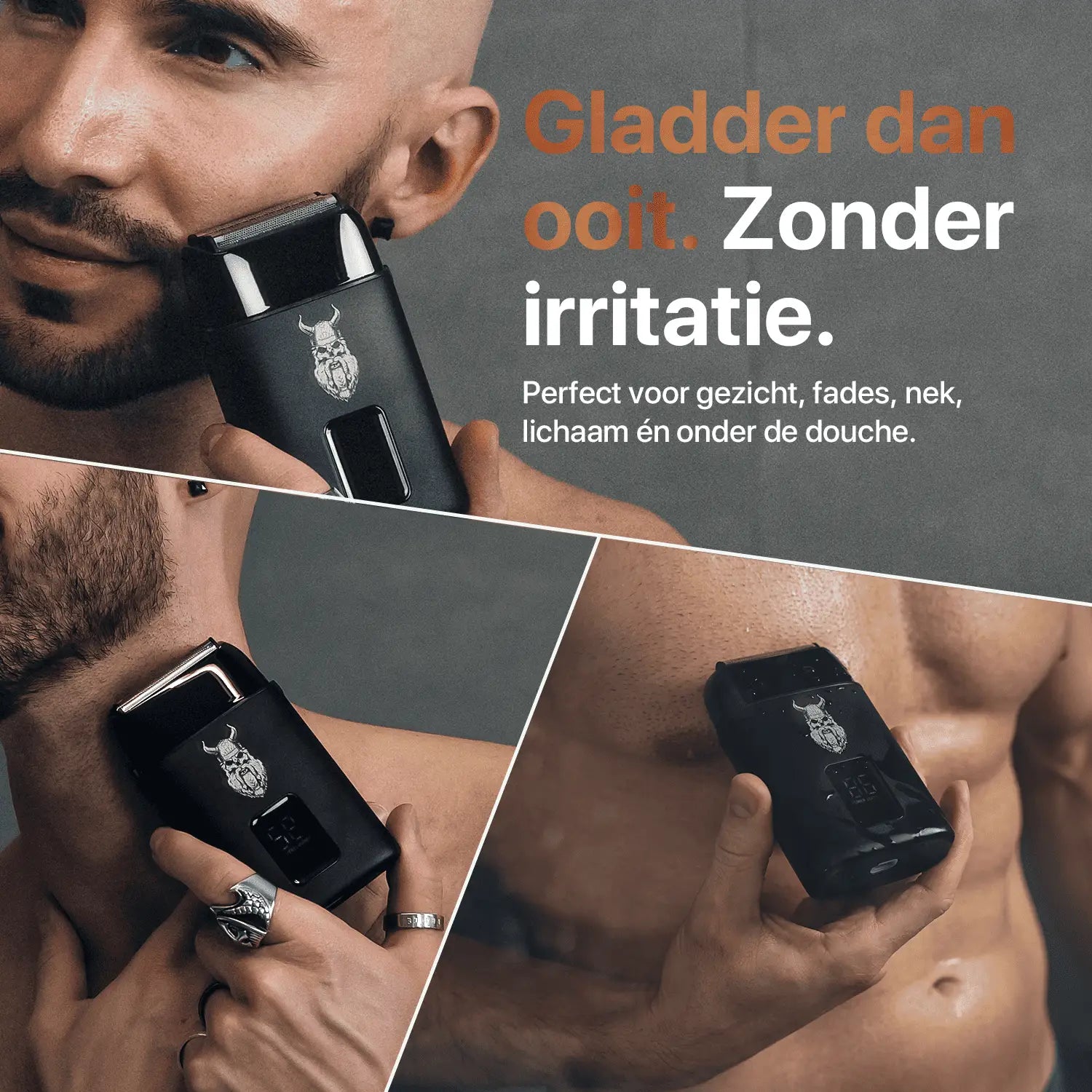 Foil Shaver for shaving the face, neck, and body.