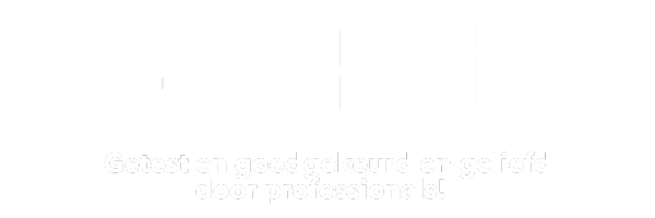 Men’s Health-logo met vermelding dat de producten getest en goedgekeurd zijn door professionals.