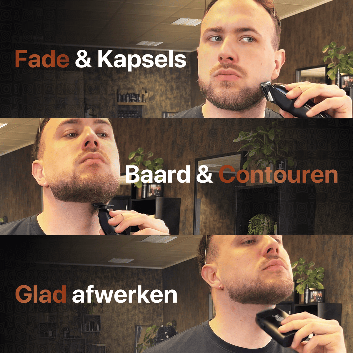 Baardtrimmer en foil shaver voor strakke contouren en glad afwerken