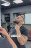 Customer review of the professional beard trimmer highlighting precise fades, sharp beard contours, and powerful trimming performance for thick hair.